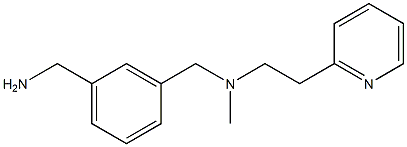 [3-({methyl[2-(pyridin-2-yl)ethyl]amino}methyl)phenyl]methanamine|