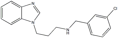  [3-(1H-1,3-benzodiazol-1-yl)propyl][(3-chlorophenyl)methyl]amine