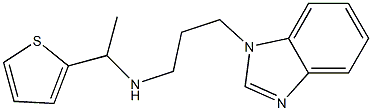 [3-(1H-1,3-benzodiazol-1-yl)propyl][1-(thiophen-2-yl)ethyl]amine Structure