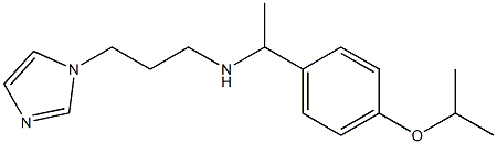 [3-(1H-imidazol-1-yl)propyl]({1-[4-(propan-2-yloxy)phenyl]ethyl})amine 结构式