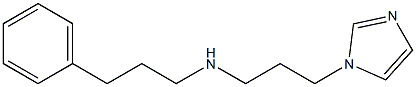 [3-(1H-imidazol-1-yl)propyl](3-phenylpropyl)amine 化学構造式