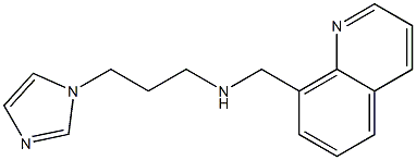 [3-(1H-imidazol-1-yl)propyl](quinolin-8-ylmethyl)amine 结构式