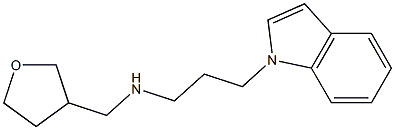 [3-(1H-indol-1-yl)propyl](oxolan-3-ylmethyl)amine Struktur