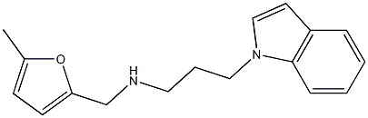 [3-(1H-indol-1-yl)propyl][(5-methylfuran-2-yl)methyl]amine Struktur