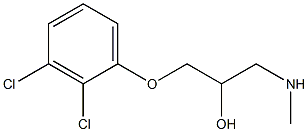 [3-(2,3-dichlorophenoxy)-2-hydroxypropyl](methyl)amine Structure