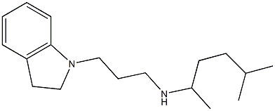 [3-(2,3-dihydro-1H-indol-1-yl)propyl](5-methylhexan-2-yl)amine Structure