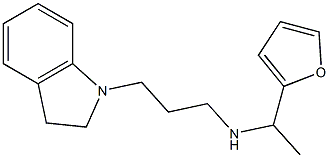 [3-(2,3-dihydro-1H-indol-1-yl)propyl][1-(furan-2-yl)ethyl]amine,,结构式