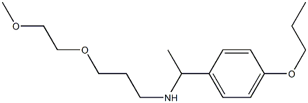 [3-(2-methoxyethoxy)propyl][1-(4-propoxyphenyl)ethyl]amine 结构式
