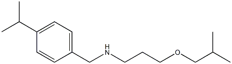 [3-(2-methylpropoxy)propyl]({[4-(propan-2-yl)phenyl]methyl})amine