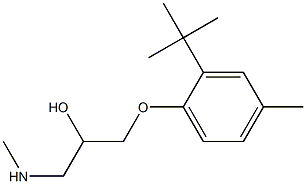 [3-(2-tert-butyl-4-methylphenoxy)-2-hydroxypropyl](methyl)amine Struktur