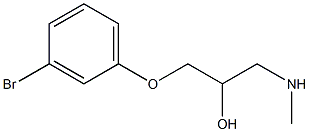 [3-(3-bromophenoxy)-2-hydroxypropyl](methyl)amine Structure