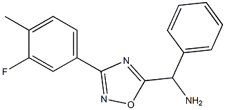 [3-(3-fluoro-4-methylphenyl)-1,2,4-oxadiazol-5-yl](phenyl)methanamine Structure