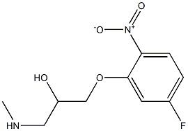 [3-(5-fluoro-2-nitrophenoxy)-2-hydroxypropyl](methyl)amine Structure