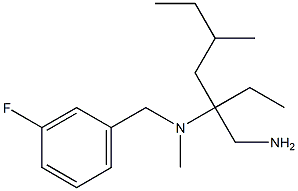 [3-(aminomethyl)-5-methylheptan-3-yl][(3-fluorophenyl)methyl]methylamine