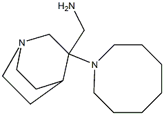 [3-(azocan-1-yl)-1-azabicyclo[2.2.2]octan-3-yl]methanamine Struktur