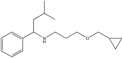 [3-(cyclopropylmethoxy)propyl](3-methyl-1-phenylbutyl)amine|