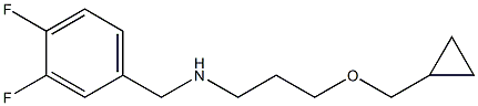 [3-(cyclopropylmethoxy)propyl][(3,4-difluorophenyl)methyl]amine Struktur