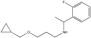 [3-(cyclopropylmethoxy)propyl][1-(2-fluorophenyl)ethyl]amine 化学構造式