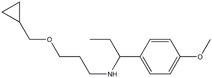 [3-(cyclopropylmethoxy)propyl][1-(4-methoxyphenyl)propyl]amine 结构式