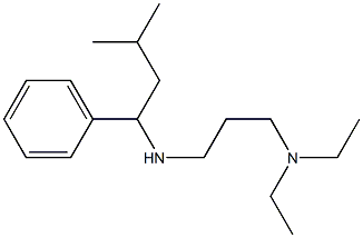 [3-(diethylamino)propyl](3-methyl-1-phenylbutyl)amine 化学構造式