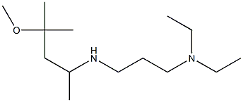 [3-(diethylamino)propyl](4-methoxy-4-methylpentan-2-yl)amine 化学構造式
