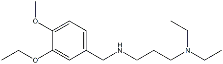 [3-(diethylamino)propyl][(3-ethoxy-4-methoxyphenyl)methyl]amine,,结构式