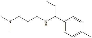 [3-(dimethylamino)propyl][1-(4-methylphenyl)propyl]amine 结构式