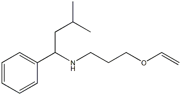 [3-(ethenyloxy)propyl](3-methyl-1-phenylbutyl)amine Structure