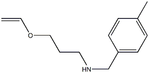 [3-(ethenyloxy)propyl][(4-methylphenyl)methyl]amine Struktur