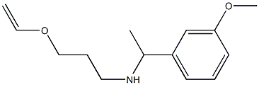 [3-(ethenyloxy)propyl][1-(3-methoxyphenyl)ethyl]amine,,结构式