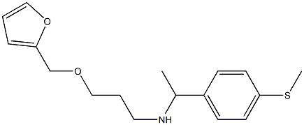 [3-(furan-2-ylmethoxy)propyl]({1-[4-(methylsulfanyl)phenyl]ethyl})amine Structure