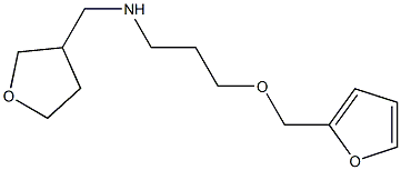 [3-(furan-2-ylmethoxy)propyl](oxolan-3-ylmethyl)amine 化学構造式