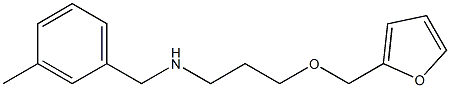 [3-(furan-2-ylmethoxy)propyl][(3-methylphenyl)methyl]amine,,结构式