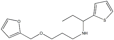 [3-(furan-2-ylmethoxy)propyl][1-(thiophen-2-yl)propyl]amine Struktur