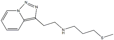 [3-(methylsulfanyl)propyl](2-{[1,2,4]triazolo[3,4-a]pyridin-3-yl}ethyl)amine,,结构式