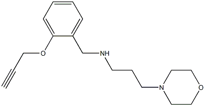 [3-(morpholin-4-yl)propyl]({[2-(prop-2-yn-1-yloxy)phenyl]methyl})amine Structure