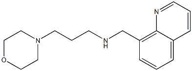 [3-(morpholin-4-yl)propyl](quinolin-8-ylmethyl)amine,,结构式