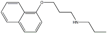 [3-(naphthalen-1-yloxy)propyl](propyl)amine Structure