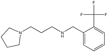 [3-(pyrrolidin-1-yl)propyl]({[2-(trifluoromethyl)phenyl]methyl})amine 结构式