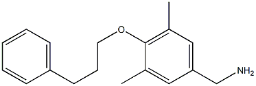 [3,5-dimethyl-4-(3-phenylpropoxy)phenyl]methanamine 结构式