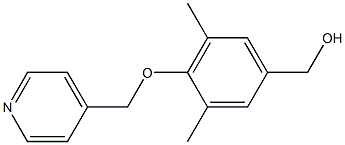 [3,5-dimethyl-4-(pyridin-4-ylmethoxy)phenyl]methanol 结构式