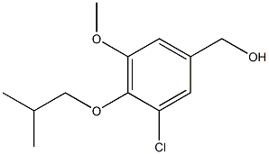 [3-chloro-5-methoxy-4-(2-methylpropoxy)phenyl]methanol,,结构式