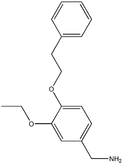 [3-ethoxy-4-(2-phenylethoxy)phenyl]methanamine Structure
