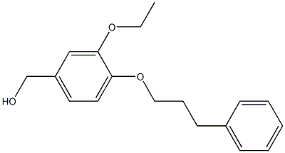 [3-ethoxy-4-(3-phenylpropoxy)phenyl]methanol 化学構造式