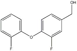 [3-fluoro-4-(2-fluorophenoxy)phenyl]methanol 化学構造式