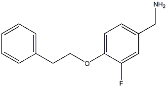 [3-fluoro-4-(2-phenylethoxy)phenyl]methanamine Structure