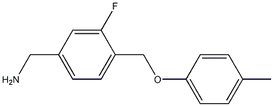 [3-fluoro-4-(4-methylphenoxymethyl)phenyl]methanamine Structure