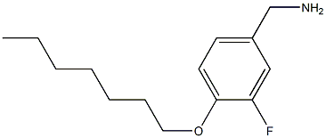 [3-fluoro-4-(heptyloxy)phenyl]methanamine Structure