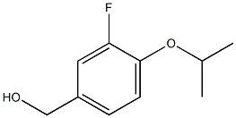 [3-fluoro-4-(propan-2-yloxy)phenyl]methanol 化学構造式