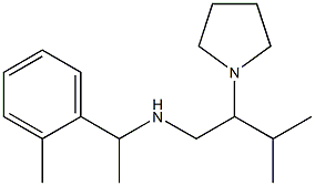 [3-methyl-2-(pyrrolidin-1-yl)butyl][1-(2-methylphenyl)ethyl]amine,,结构式